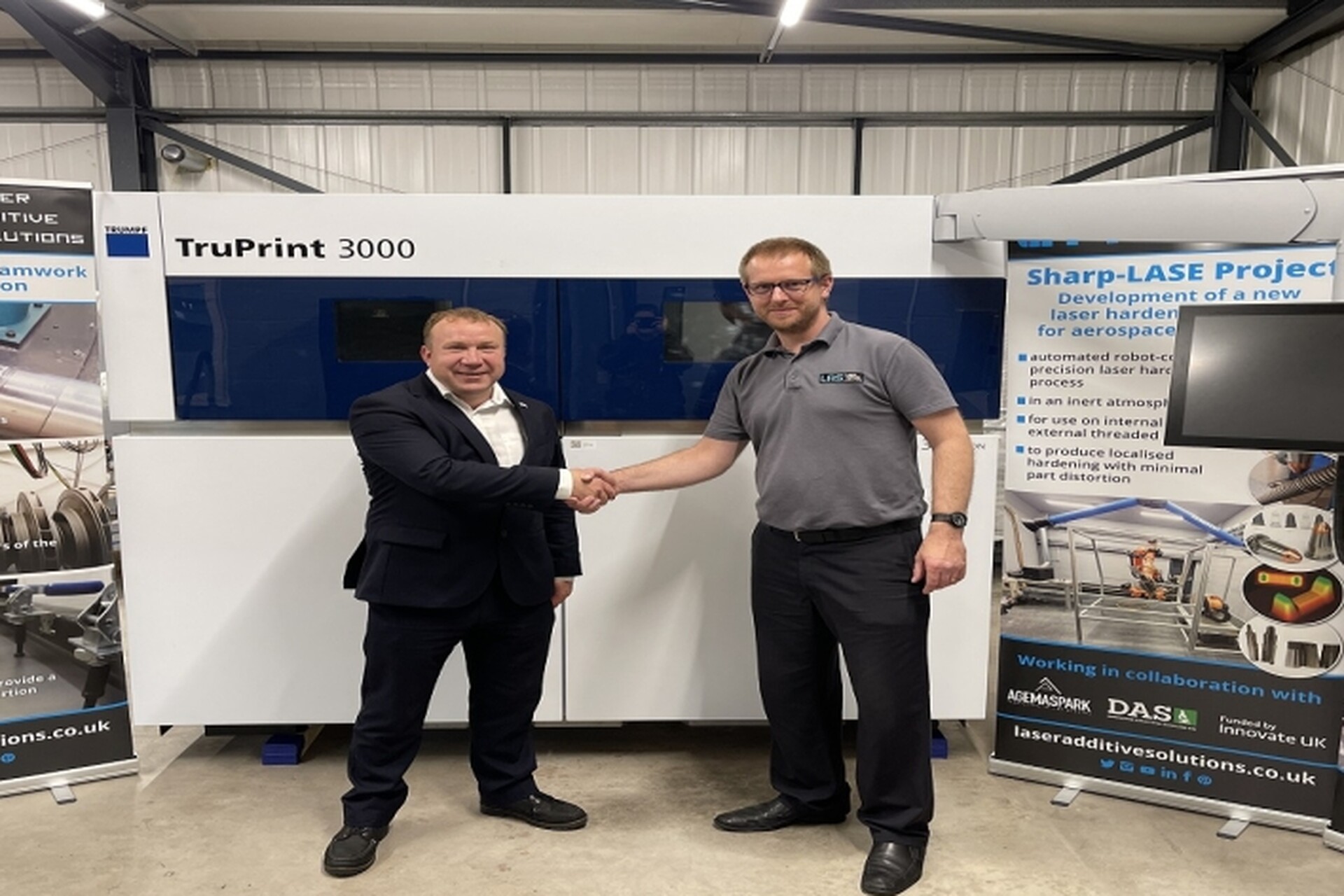 LASER ADDITIVE SOLUTIONS ENTERS THE SPACE SECTOR FOLLOWING TRUMPF TRUPRINT 3000 INVESTMENT