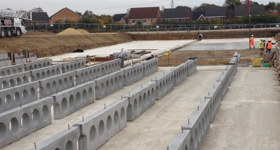 Underground carlow tank installed at West Yorkshire housing development to assist flood alleviation