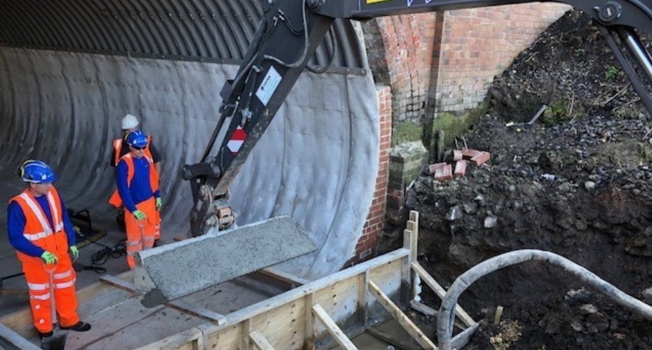 Crumbling railway bridge can now safely carry passengers