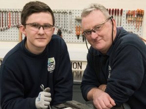 Engineering apprenticeship puts Rhys on a roll at tissue manufacturer SCA